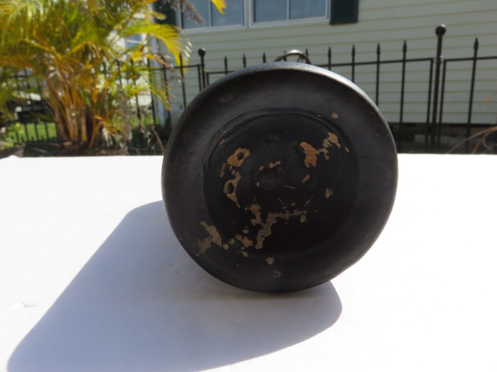1800’s Dark Olive Green, 3 Seam, Applied Lip, 1.5” deep Bottom, 11” Bottle