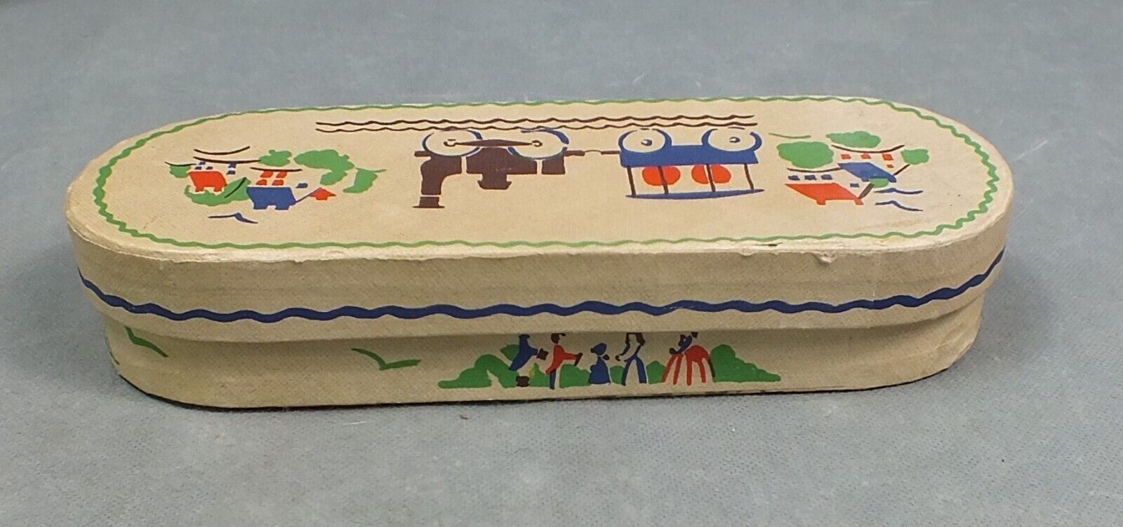 Vintage UNITED TOILET GOODS Box 18TH CENTURY OLD COLONIAL HAND SOAP **EMPTY**