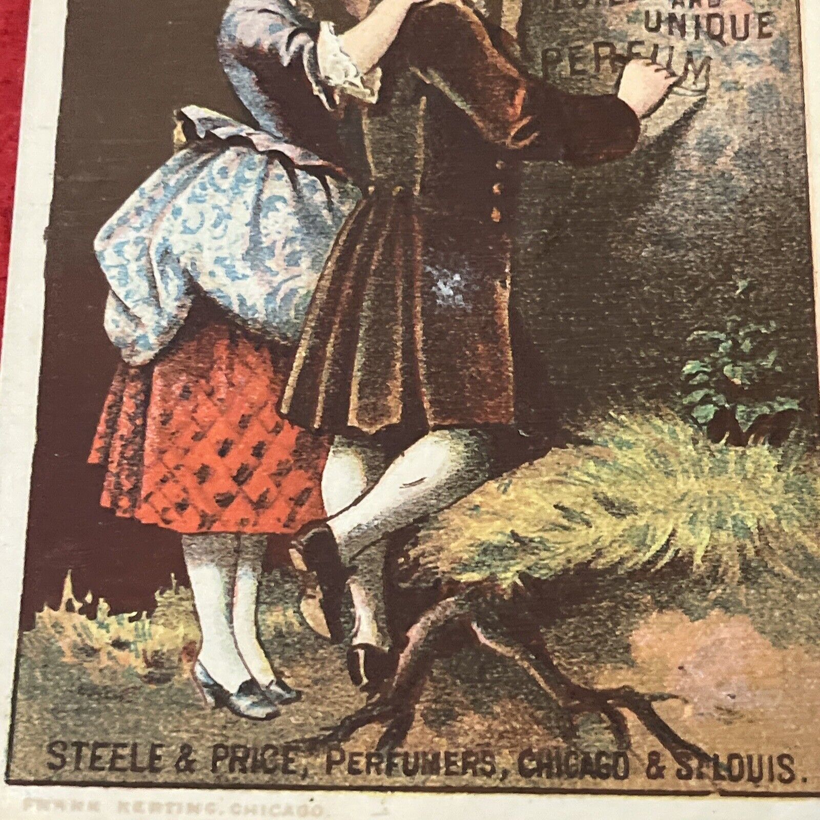 1800s Era STEELE & PRICE PERFUMERS Victorian Era Trade Card “Toilet Water” G Con