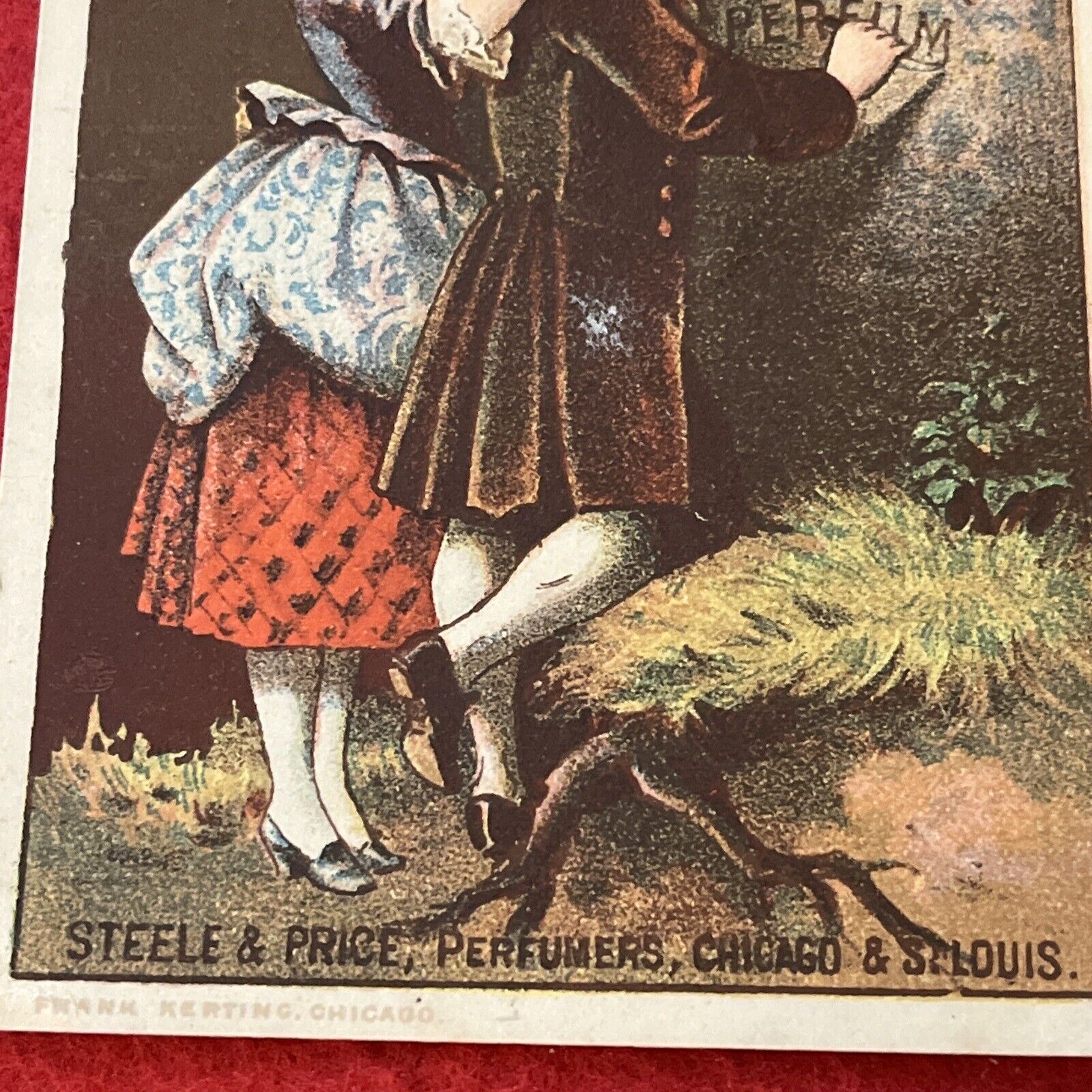 1800s Era STEELE & PRICE PERFUMERS Victorian Era Trade Card “Toilet Water” G Con