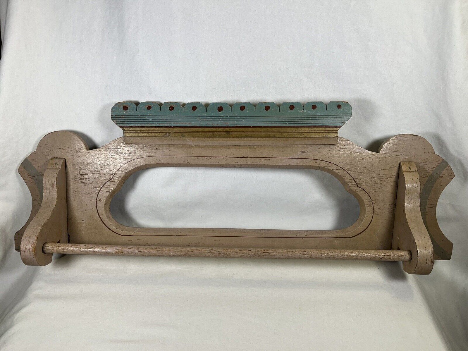 Antique Wooden Towel Bar, Rack 1800’s 24”