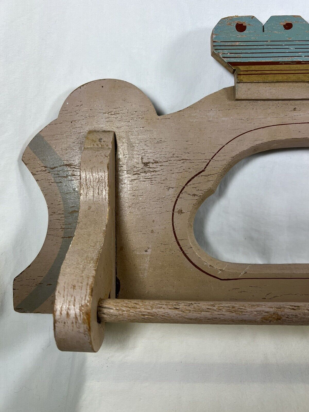 Antique Wooden Towel Bar, Rack 1800’s 24”