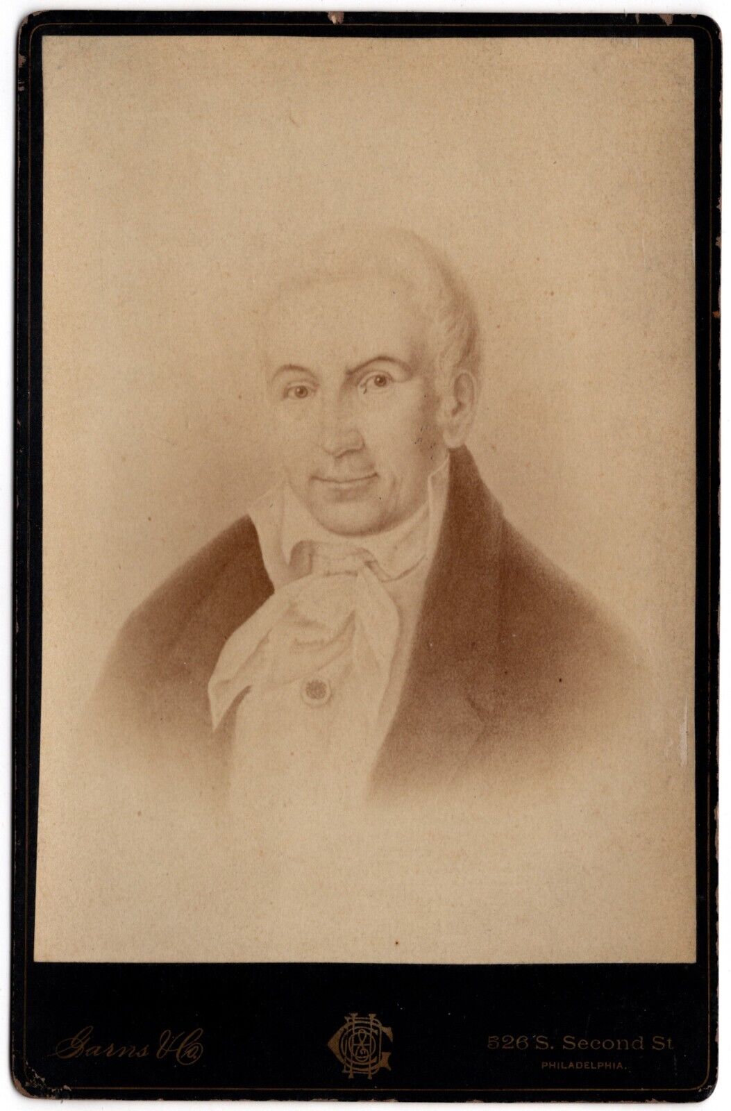 1880s Cabinet Card of Notable 1700s Philadelphia Man