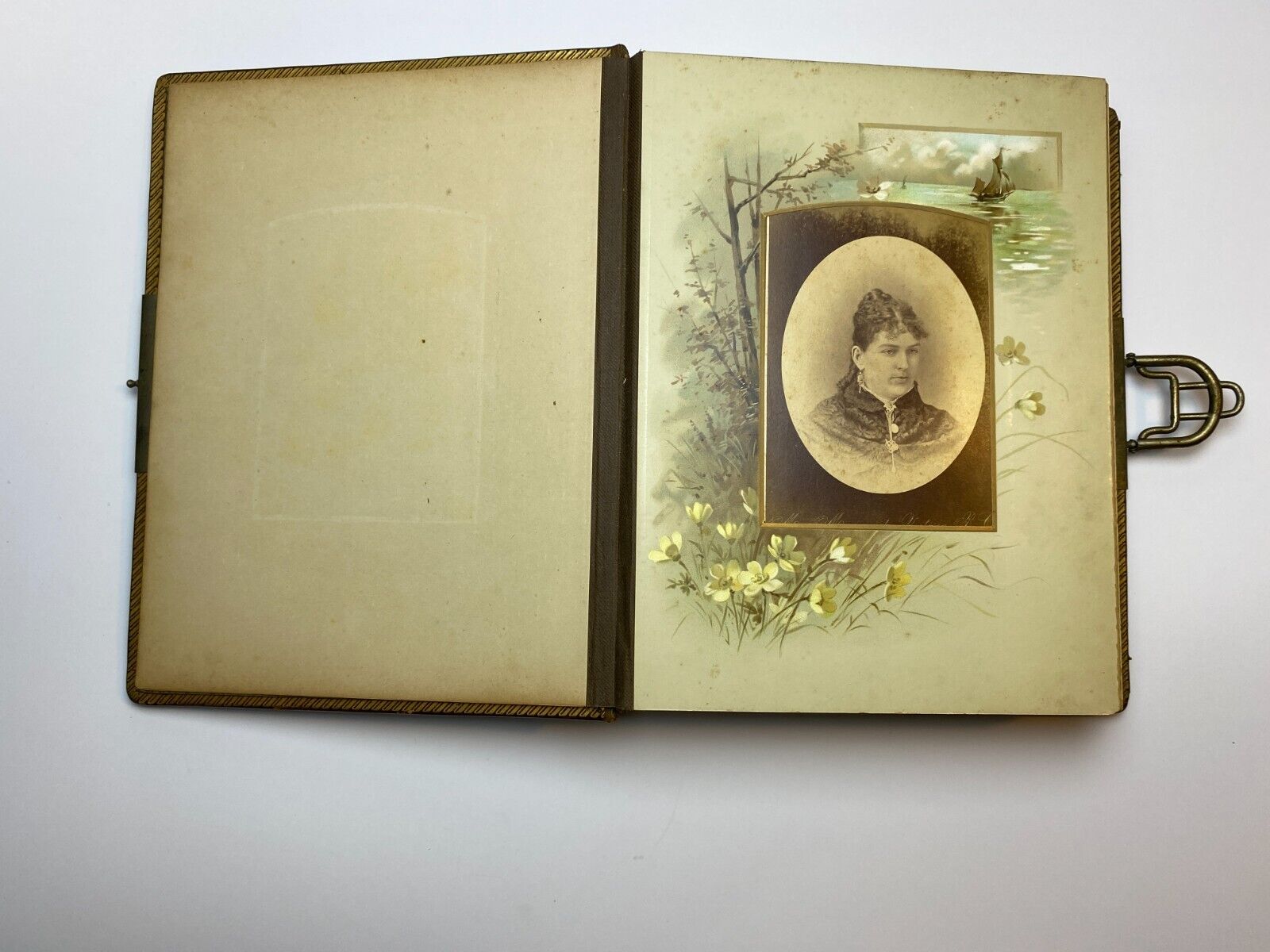Victorian Family Photo Album with 76 Antique Photos