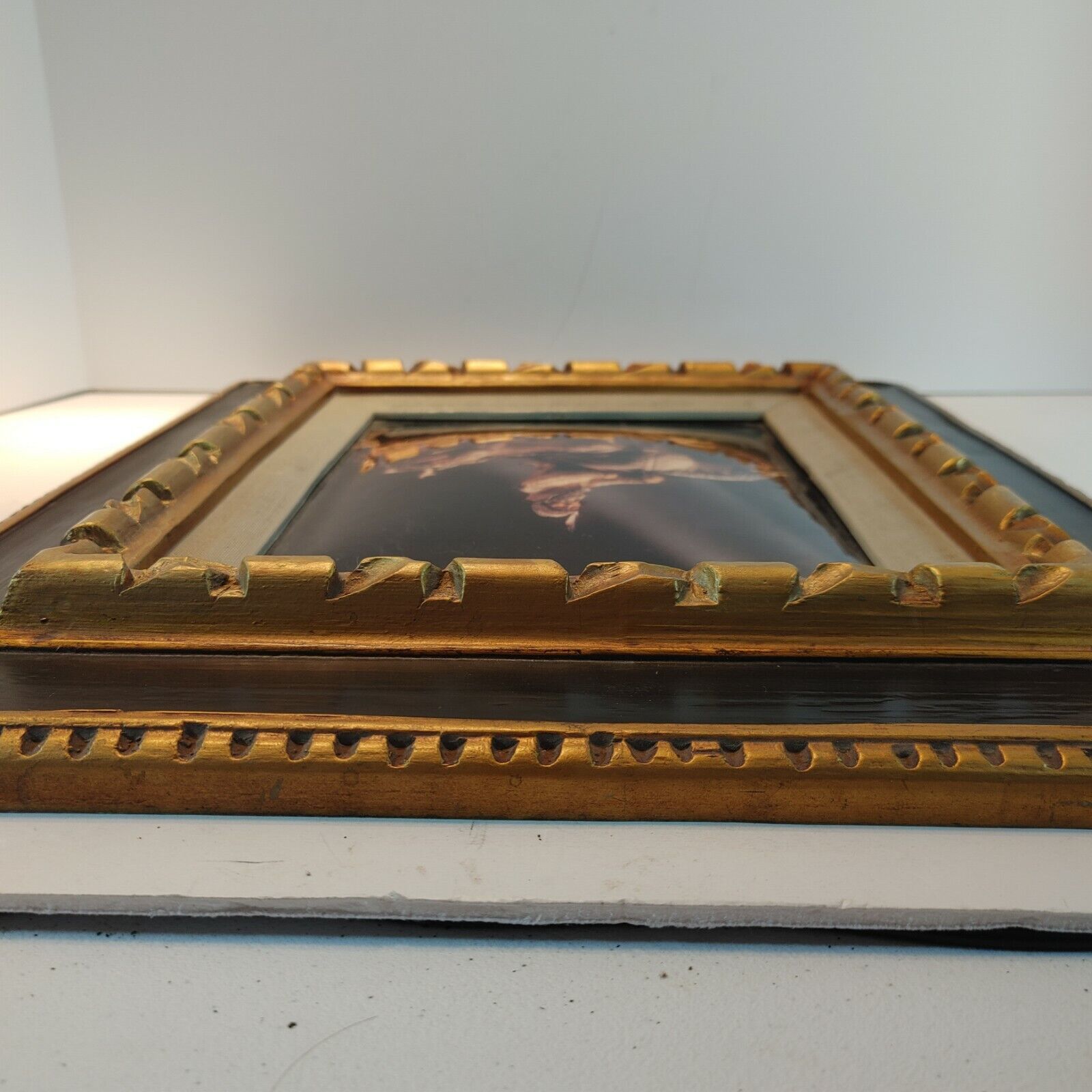 Antique Native American Portrait Painting Fur Trader Nomad
