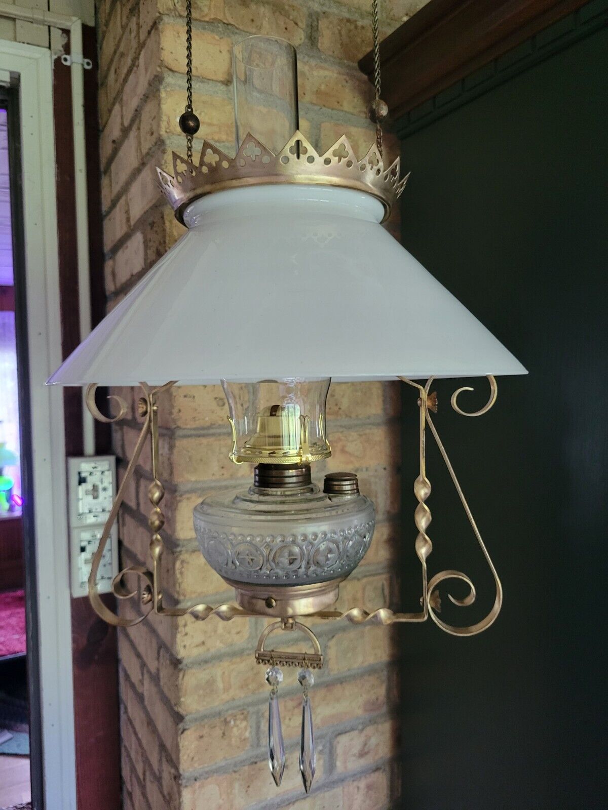 Antique Victorian Hanging Lamp