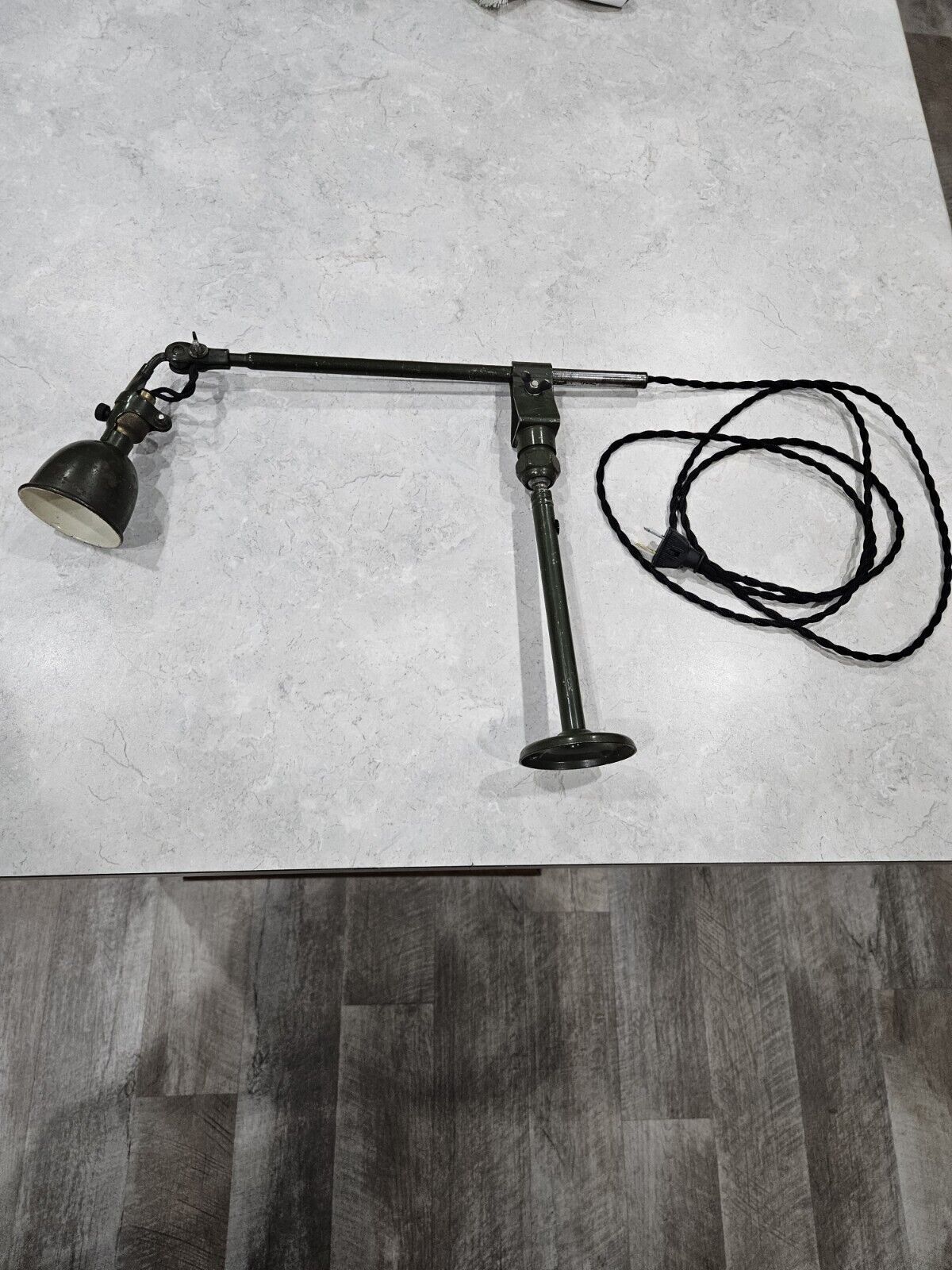 Vintage antique industrial Fostoria machine lamp industrial shop light