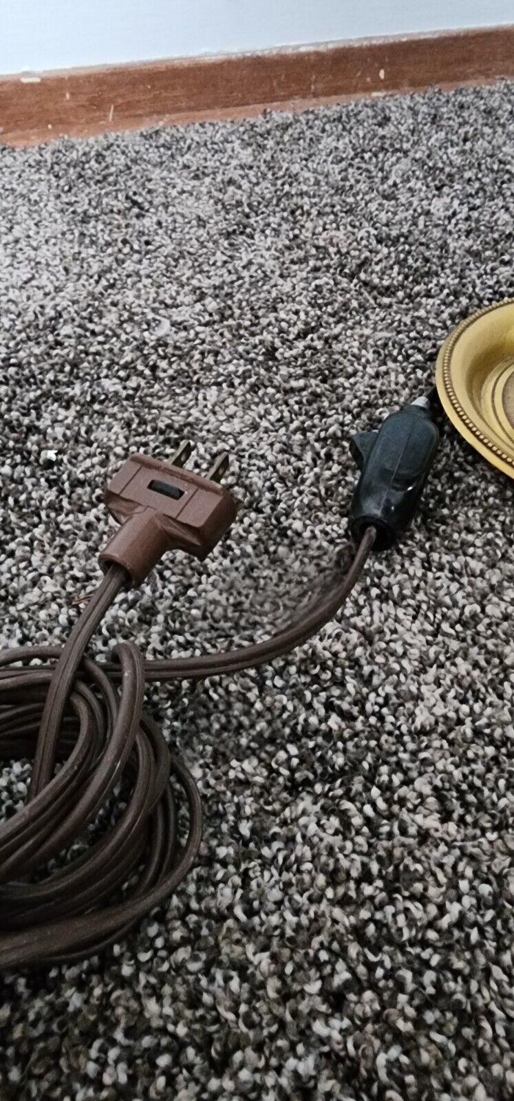 Antique Solid Brass French Bouillotte Lamp With Three Arms And Shade