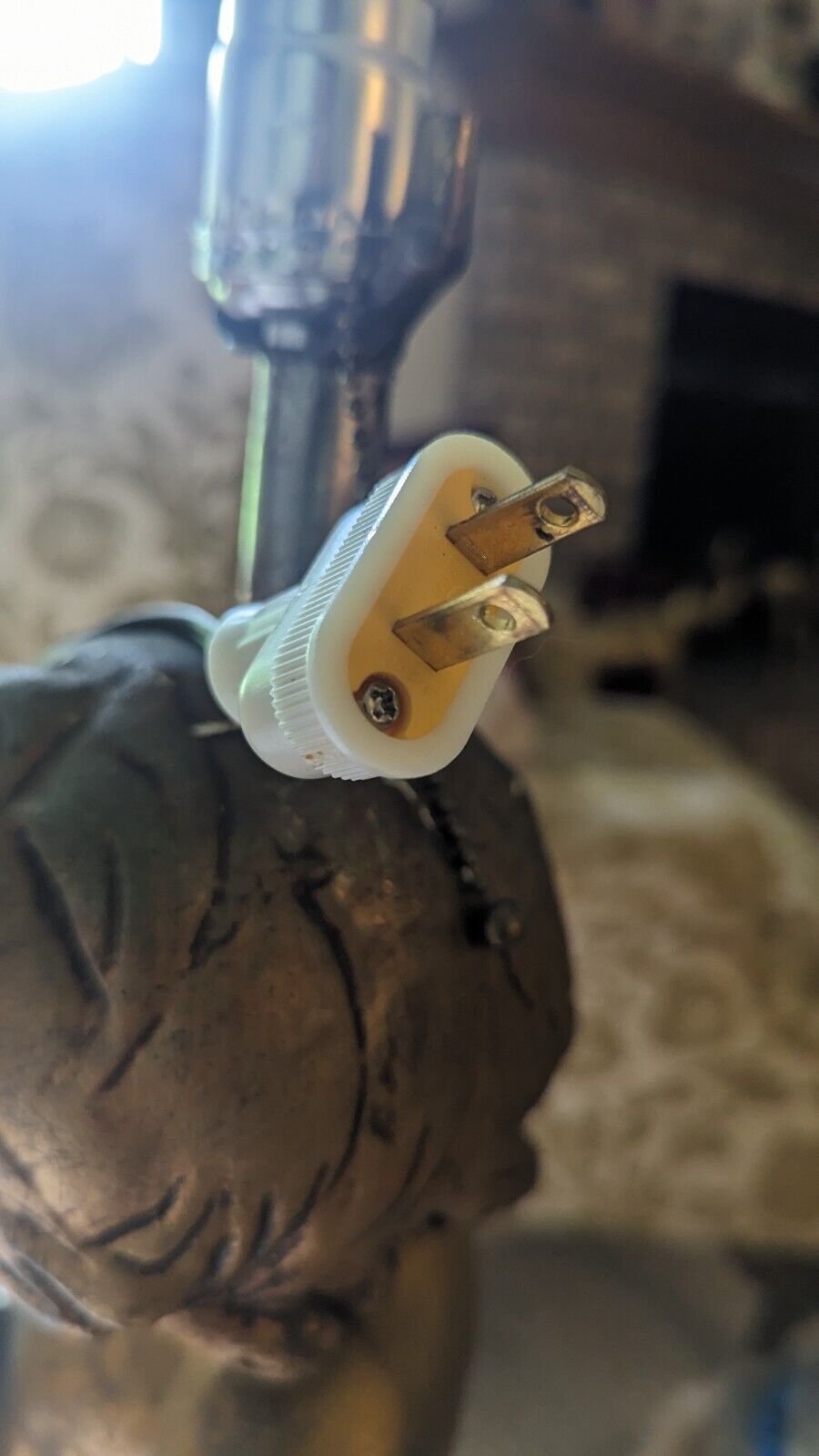 Vintage Auguste Moreau: Boy with Flute Pan - Spelter Lamp Bronze Finish 38" Tall