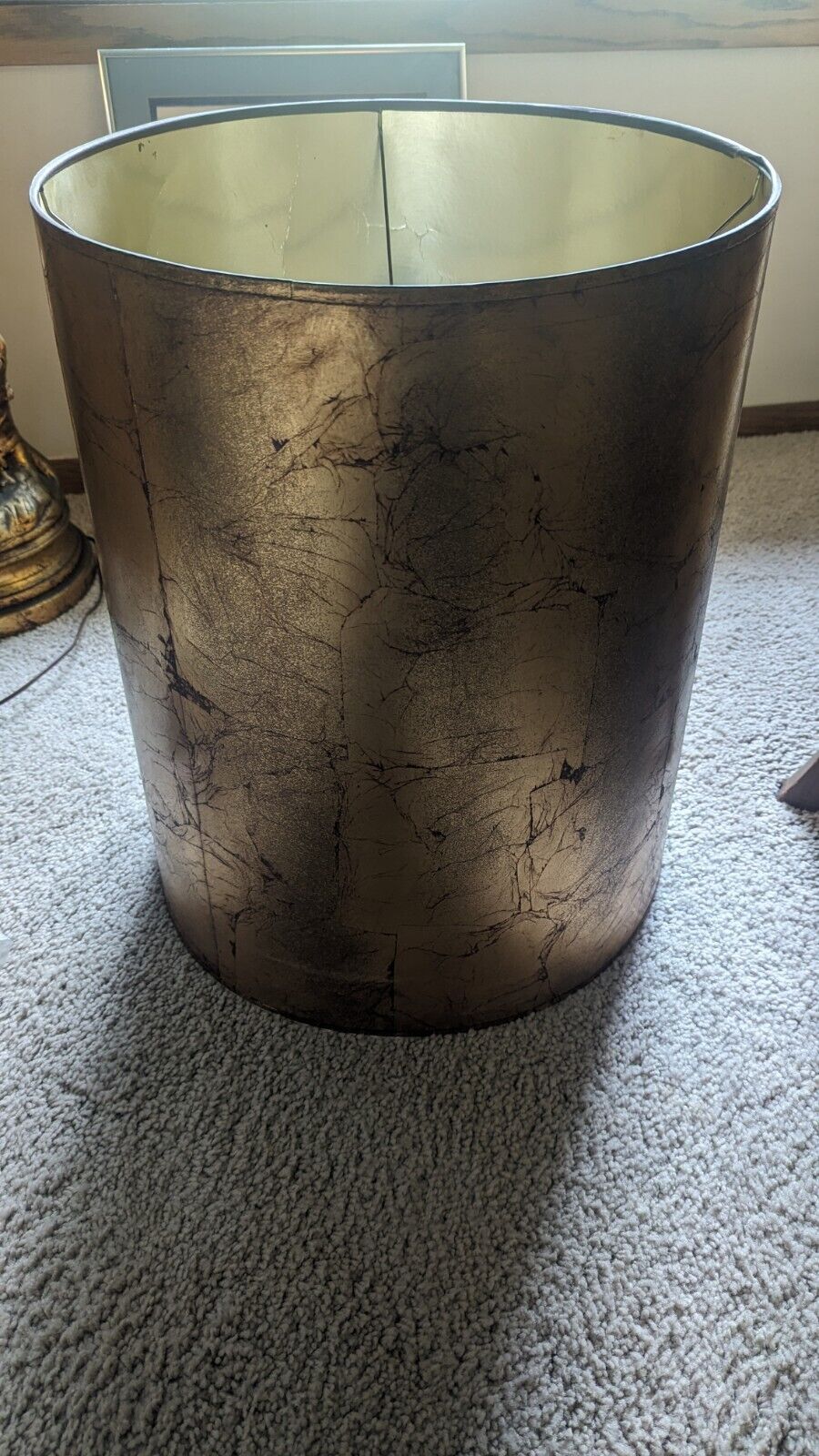 Vintage Auguste Moreau: Boy with Flute Pan - Spelter Lamp Bronze Finish 38" Tall