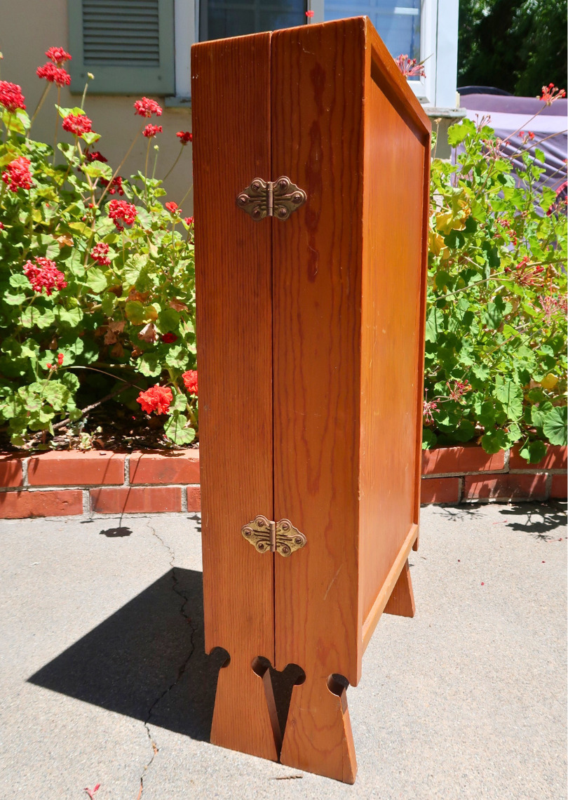 Californian Arts & Crafts Oak Sewing Cabinet - 1920s
