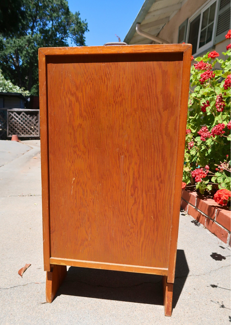 Californian Arts & Crafts Oak Sewing Cabinet - 1920s