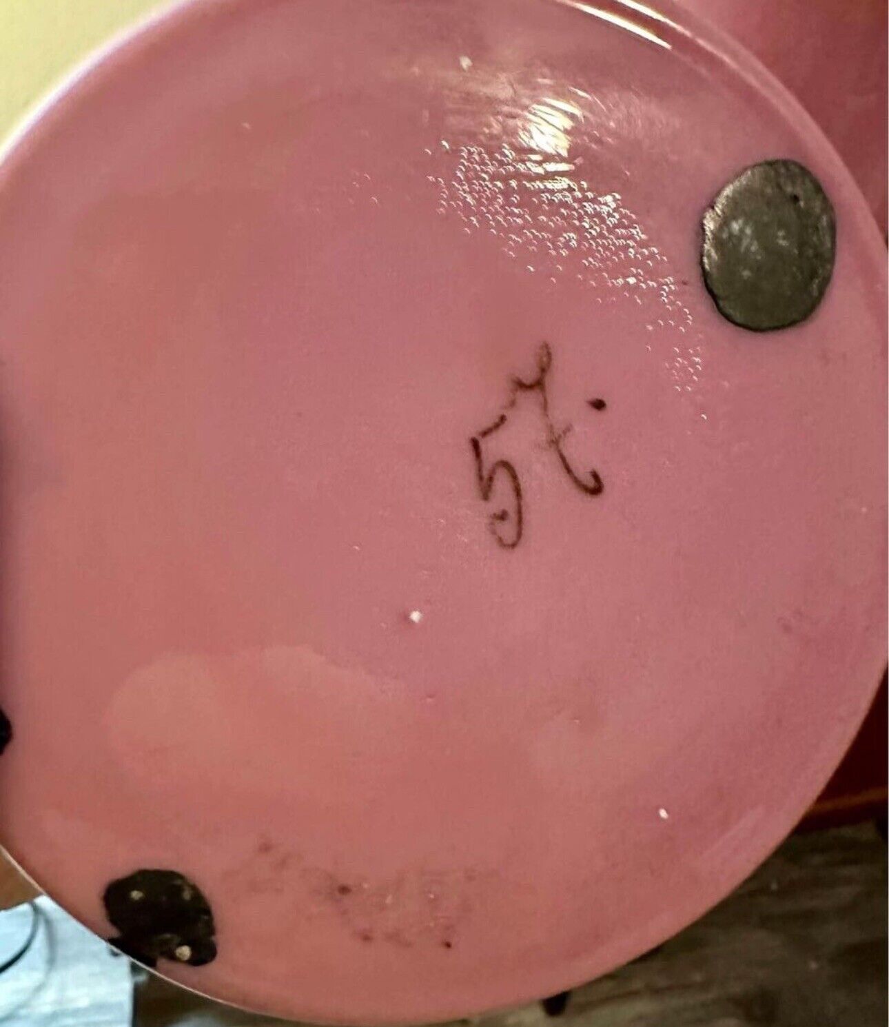 Pair of Large Bristol Pink HAND PAINTED Vases