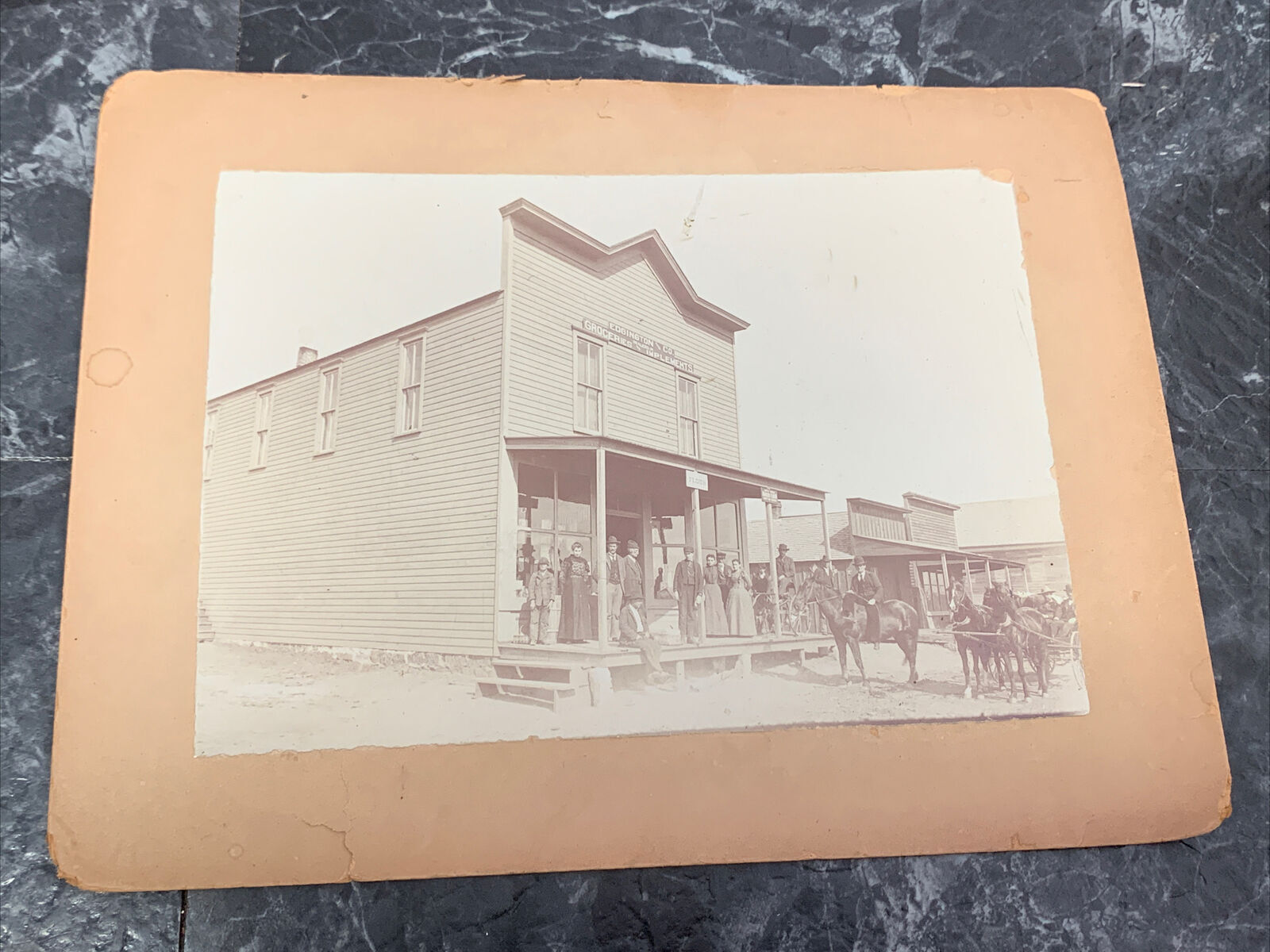 1800s-1900s Edgington & Co Groceries & Implements Original Photograph (#10)