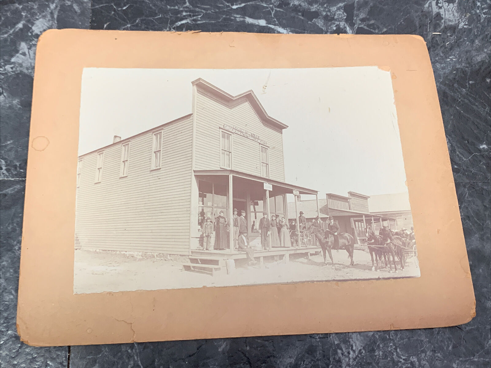 1800s-1900s Edgington & Co Groceries & Implements Original Photograph (#10)