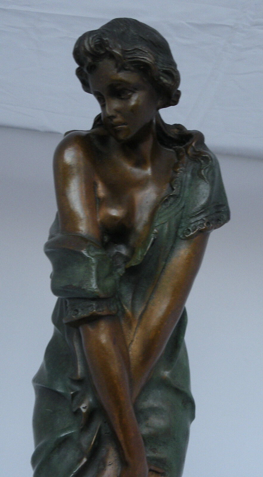Antique "Sorpresa" Bronze Sculpture by Professor Giuseppe Bessi