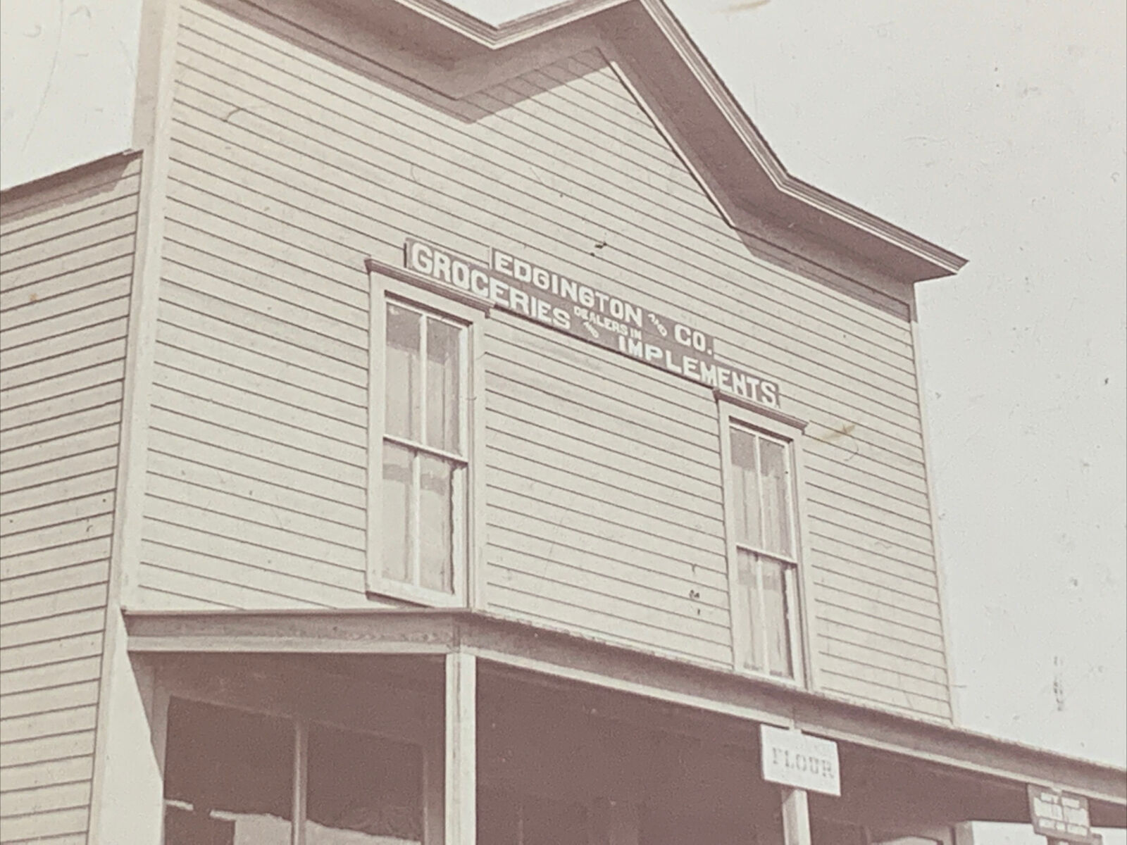 1800s-1900s Edgington & Co Groceries & Implements Original Photograph (#10)