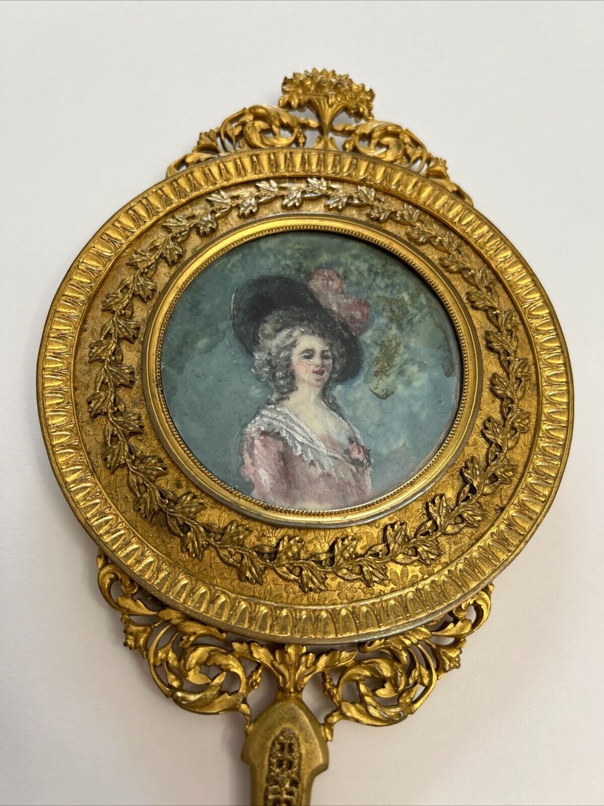1700s Antique Vanity Hand Mirror - Exclusive and Rare