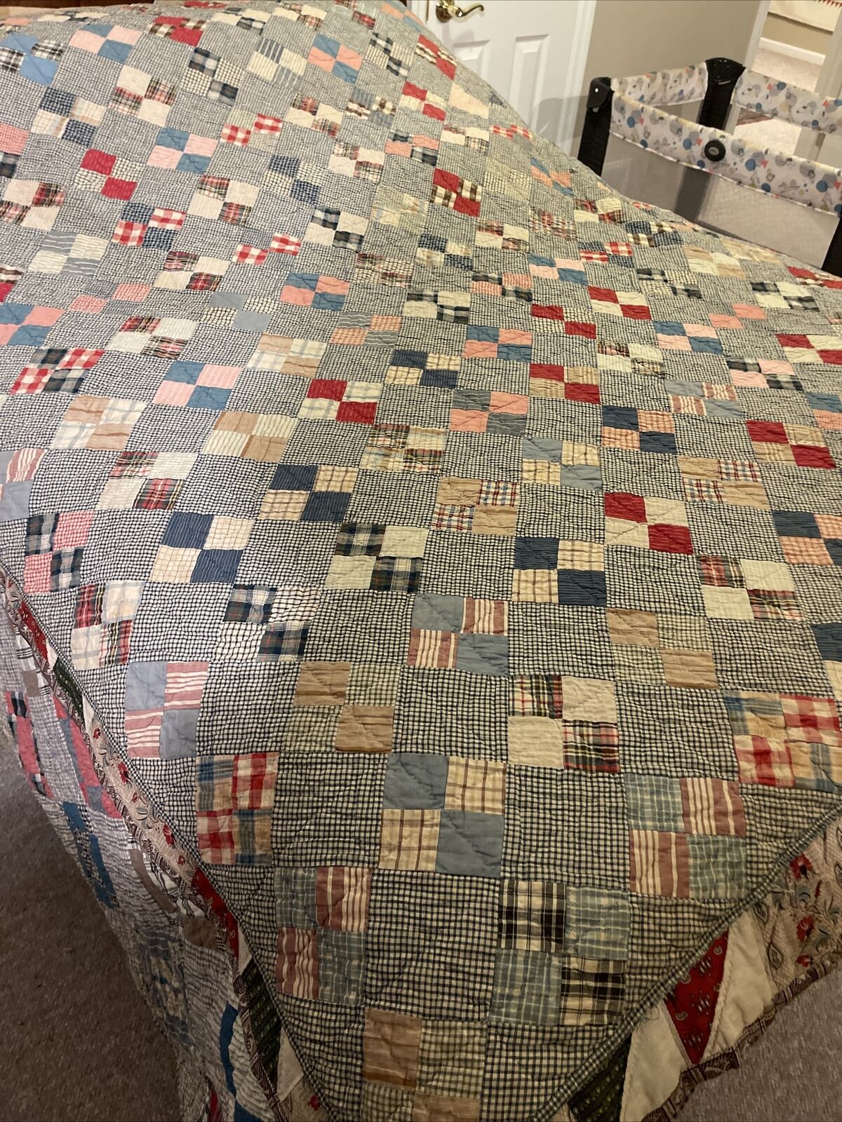 Antique Calico Quilt from Early 1900s Easton, PA