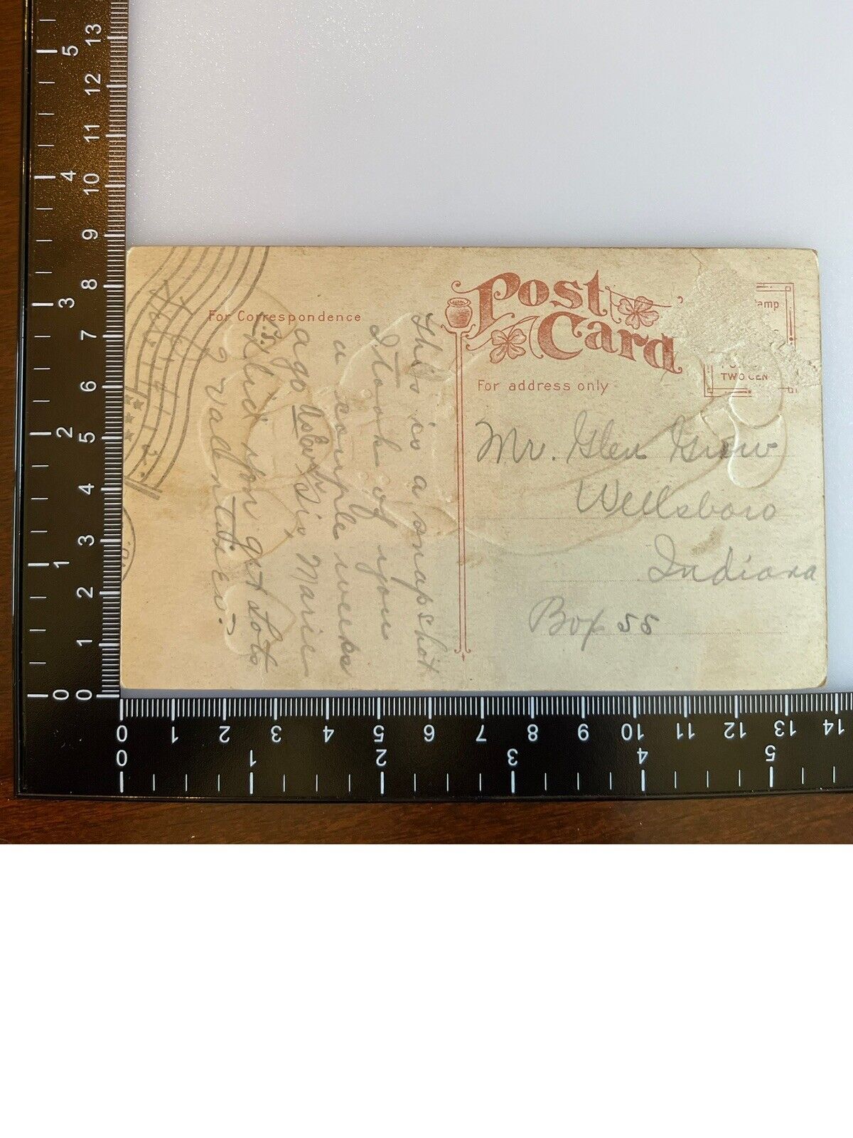 Antique Early 1900s Ephemera Valentine Postcard Humorous Dutch Boy Wooden Shoes