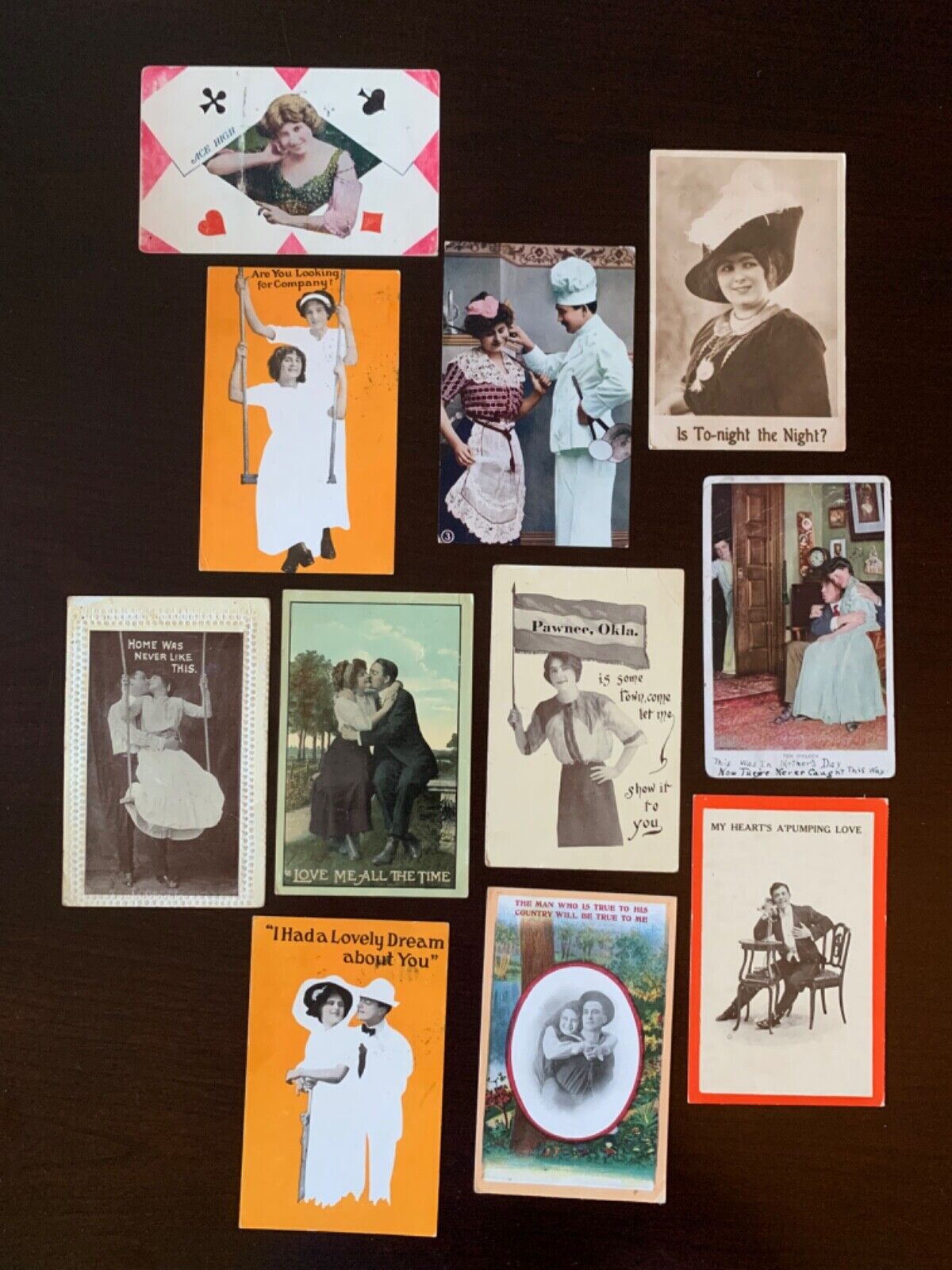 Vintage Ephemera Post Cards Early 1900's Lot of 11