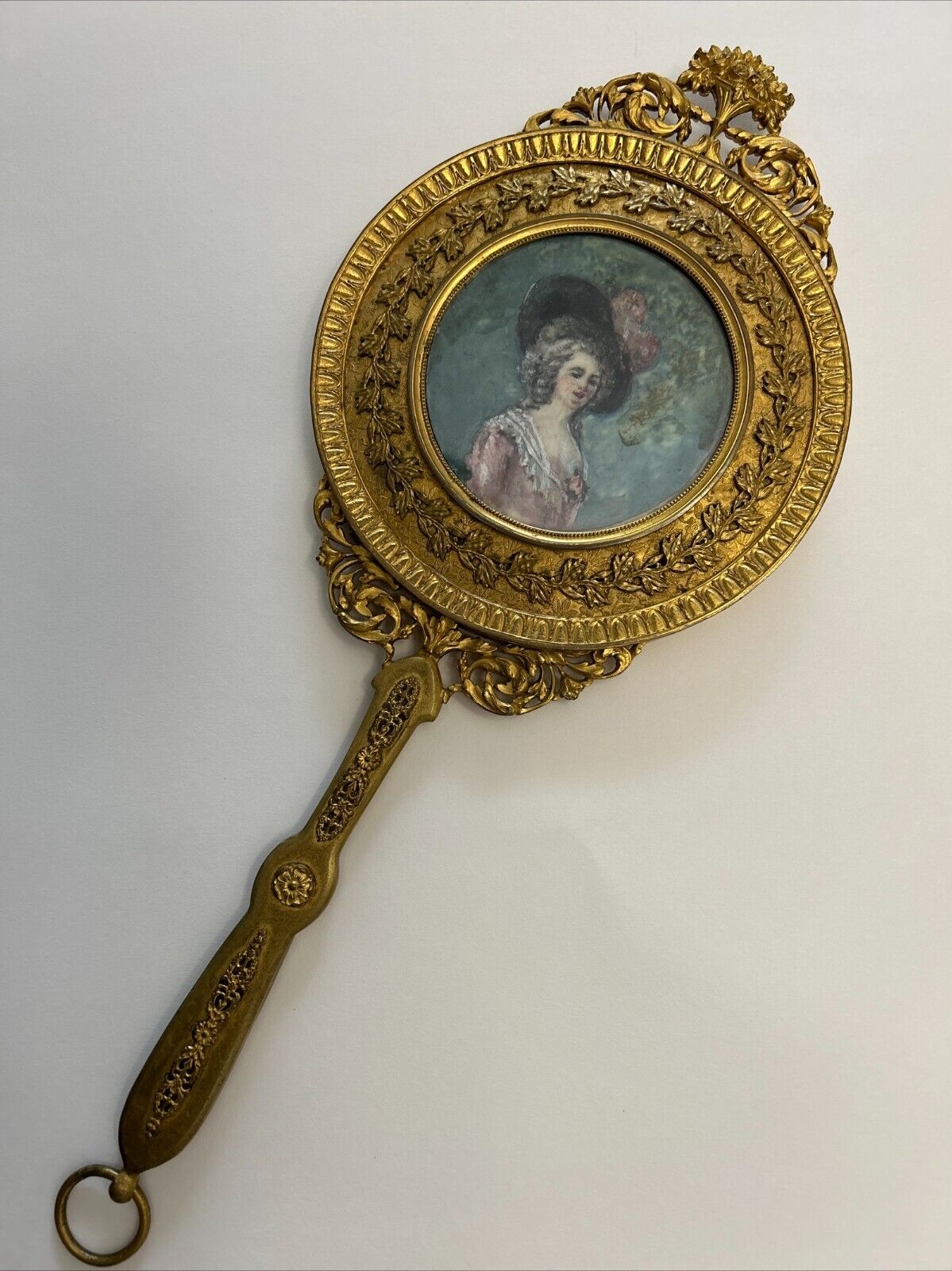 1700s Antique Vanity Hand Mirror - Exclusive and Rare