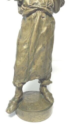 Bronze Boy Chef Sculpture Figurine by A. PANDIANI