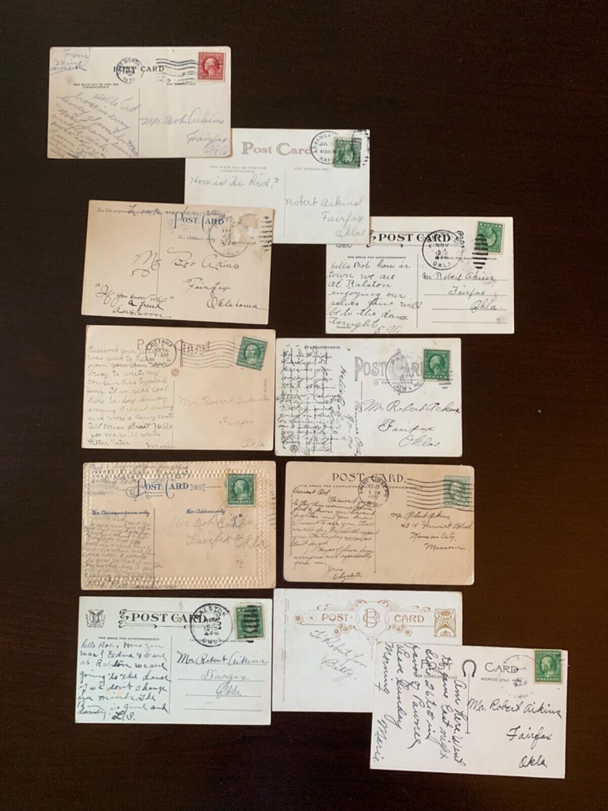 Vintage Ephemera Post Cards Early 1900's Lot of 11