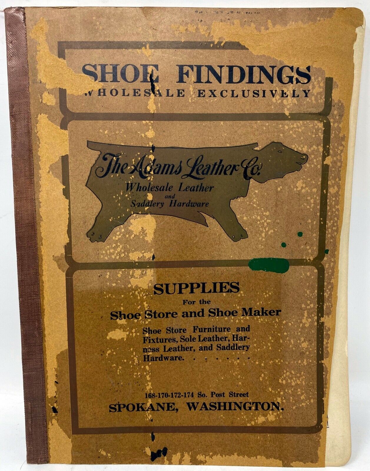 Antique 1900s The Adams Leather Co Leather Saddlery Catalog Spokane Washington
