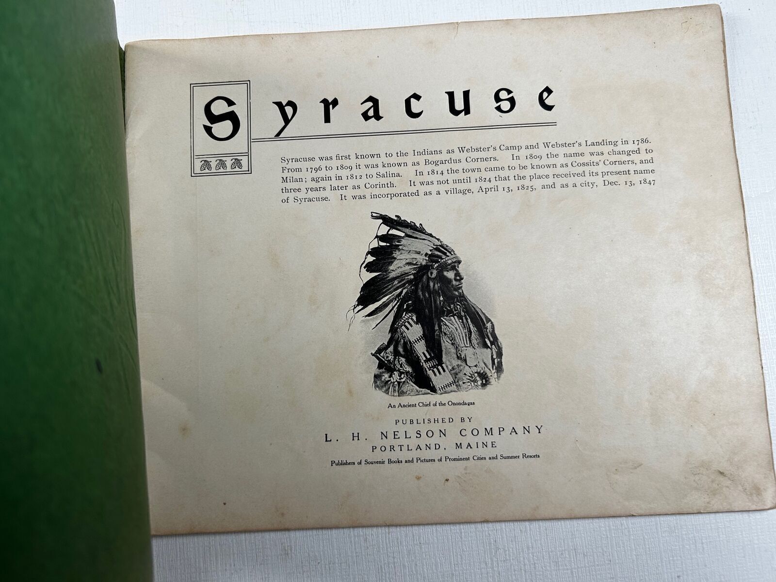 Souvenir of Syracuse New York Early 1900s