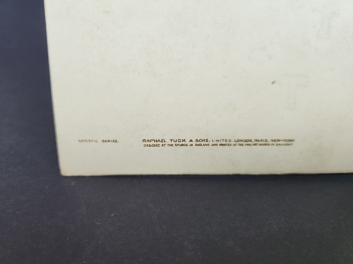 EARLY 1900'S GREETING CARD, TUCK & SONS "LOVING GREETINGS", RARE EPHEMERA
