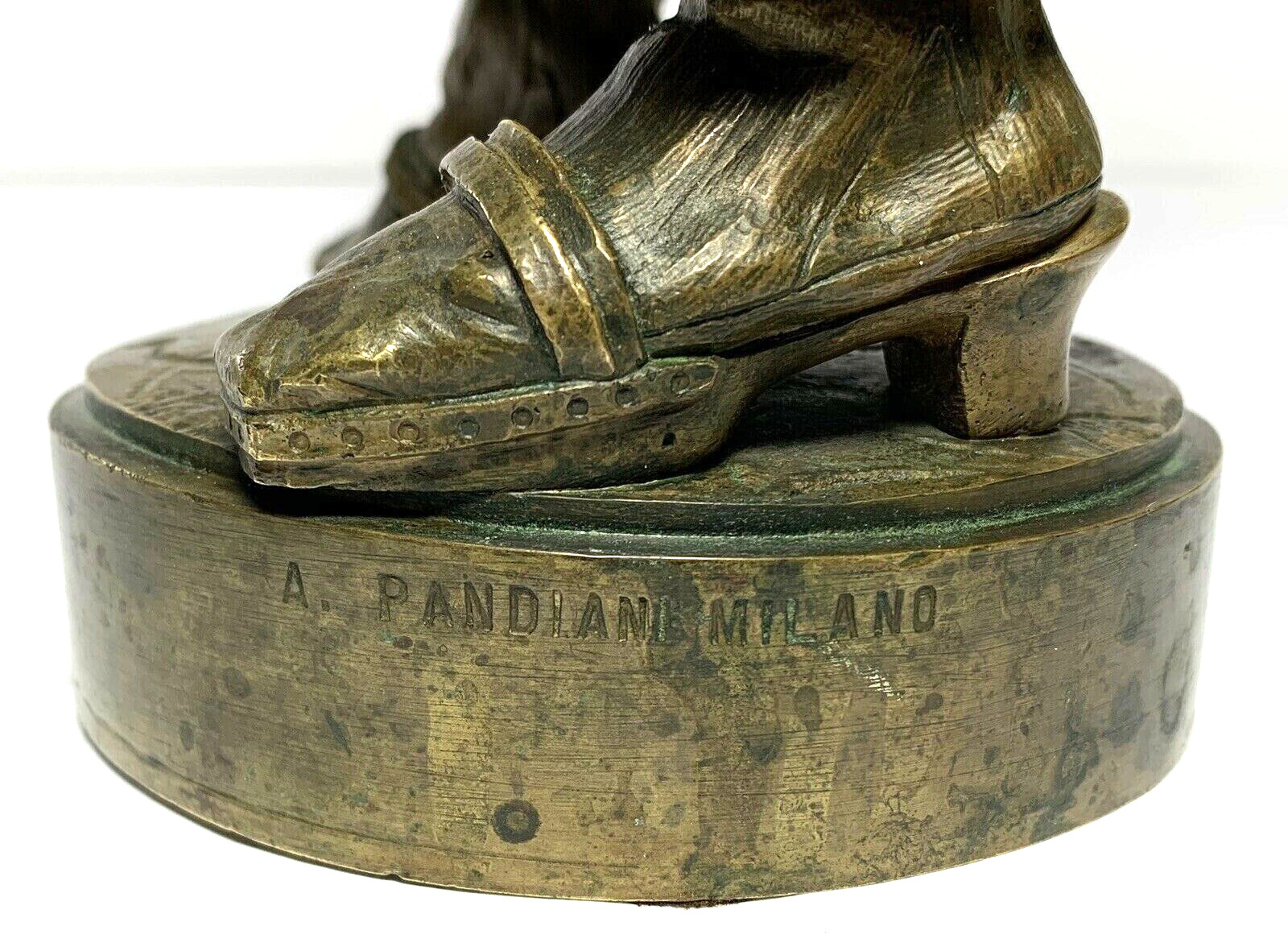 Bronze Boy Chef Sculpture Figurine by A. PANDIANI