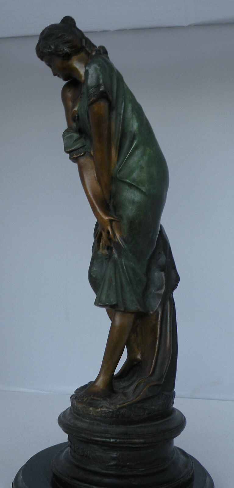 Antique "Sorpresa" Bronze Sculpture by Professor Giuseppe Bessi