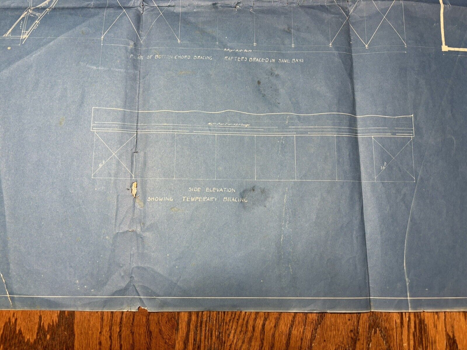 Vintage 1900s Bridgeville Pa Perfection Glass Co Architectural Factory Blueprint