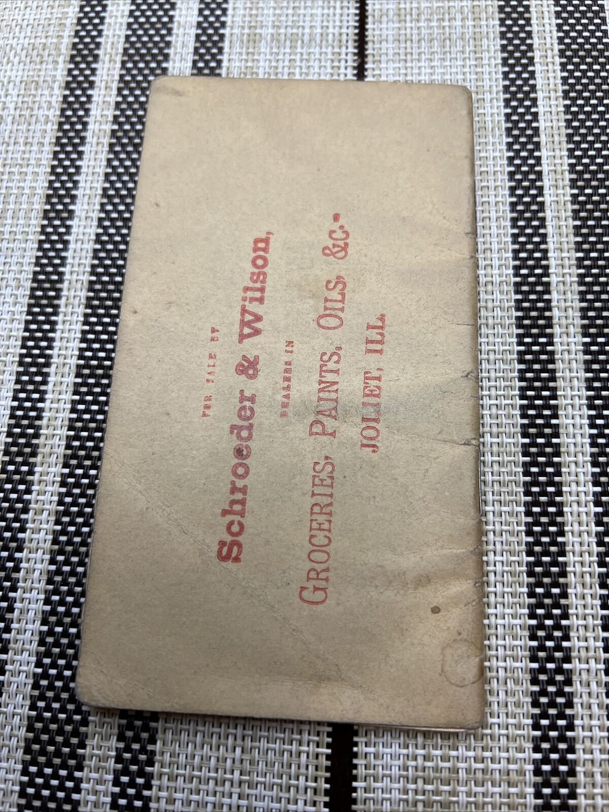 Vintage 1900's Southern White Lead Company Oil St. Louis Ephemera. Memo Book - A