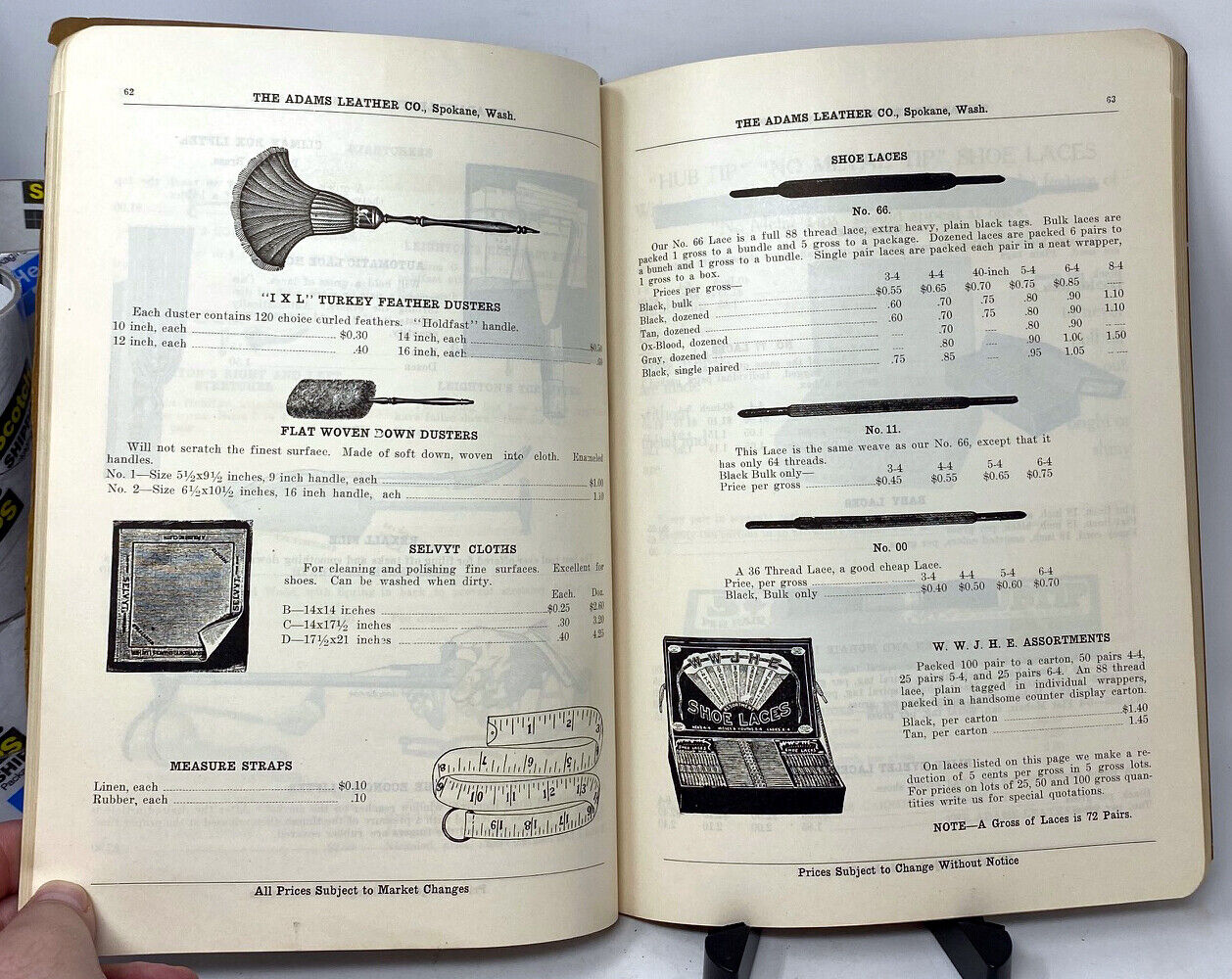 Antique 1900s The Adams Leather Co Leather Saddlery Catalog Spokane Washington