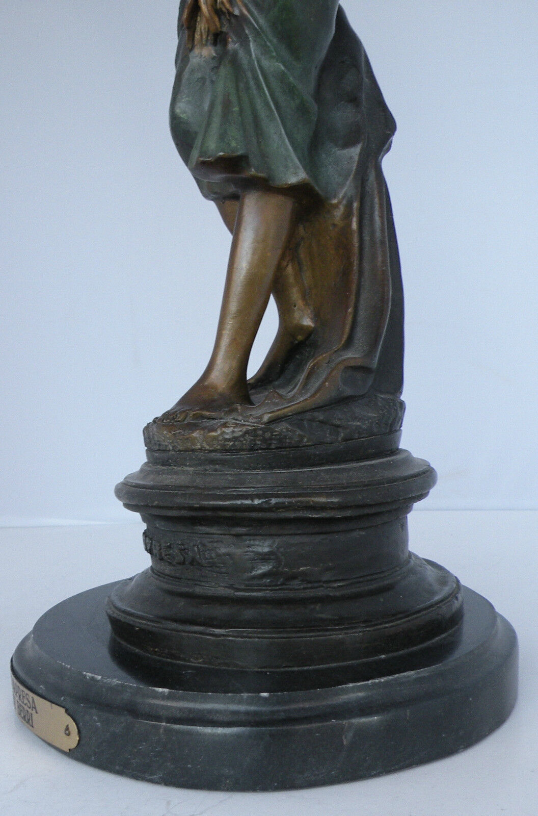 Antique "Sorpresa" Bronze Sculpture by Professor Giuseppe Bessi