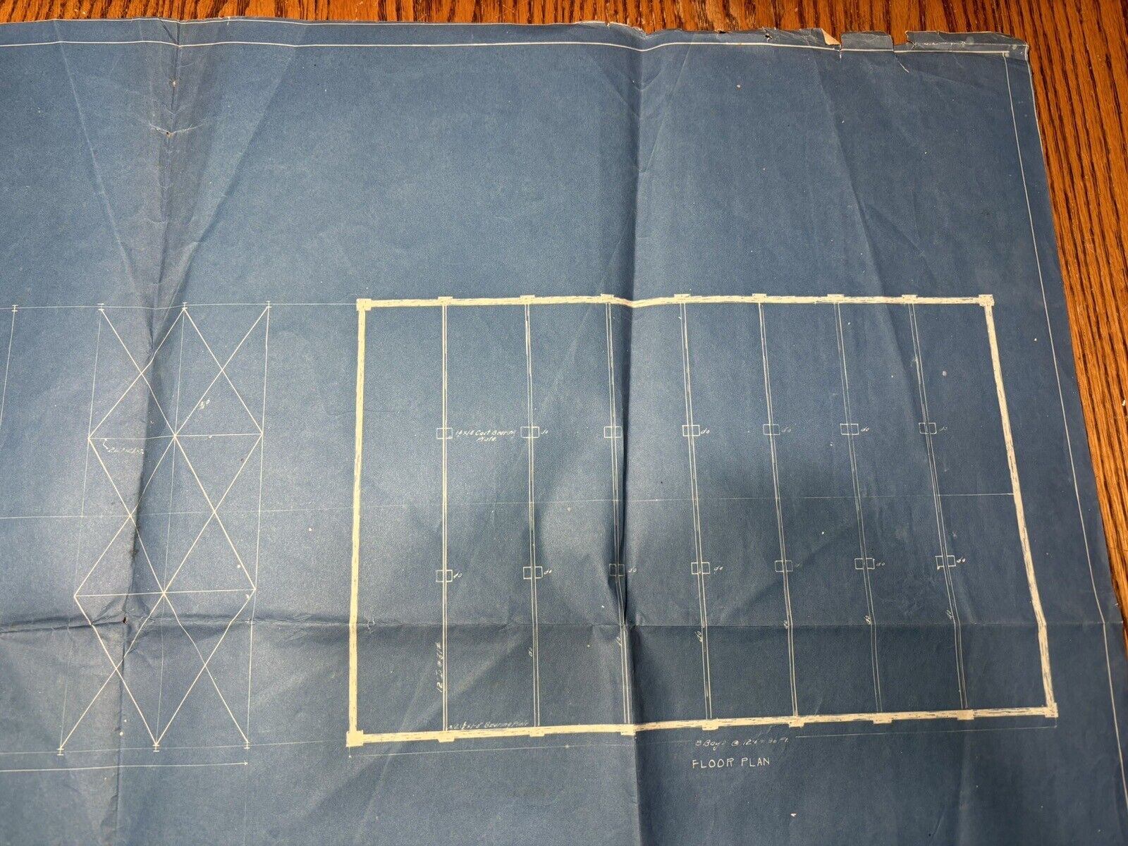 Vintage 1900s Bridgeville Pa Perfection Glass Co Architectural Factory Blueprint
