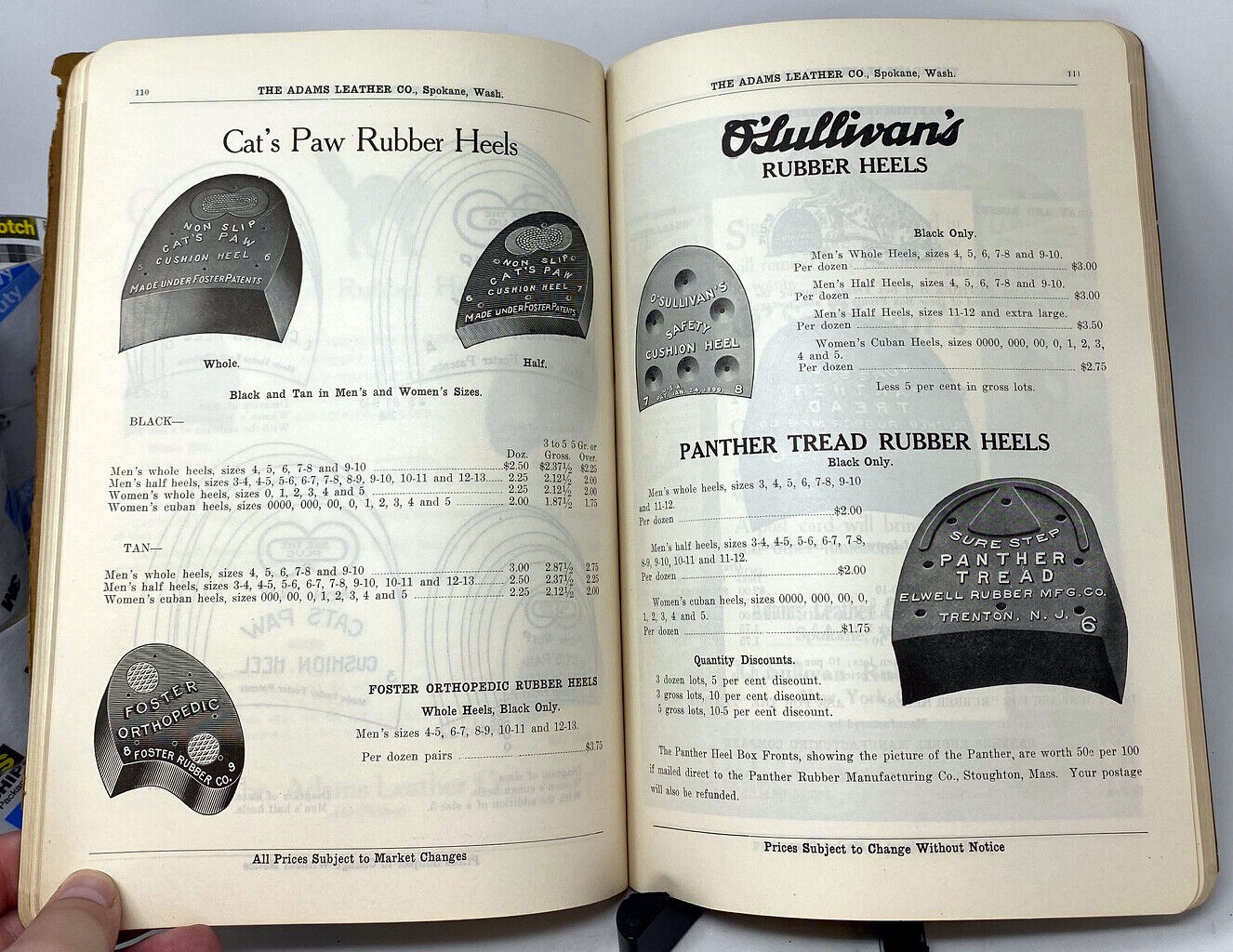 Antique 1900s The Adams Leather Co Leather Saddlery Catalog Spokane Washington