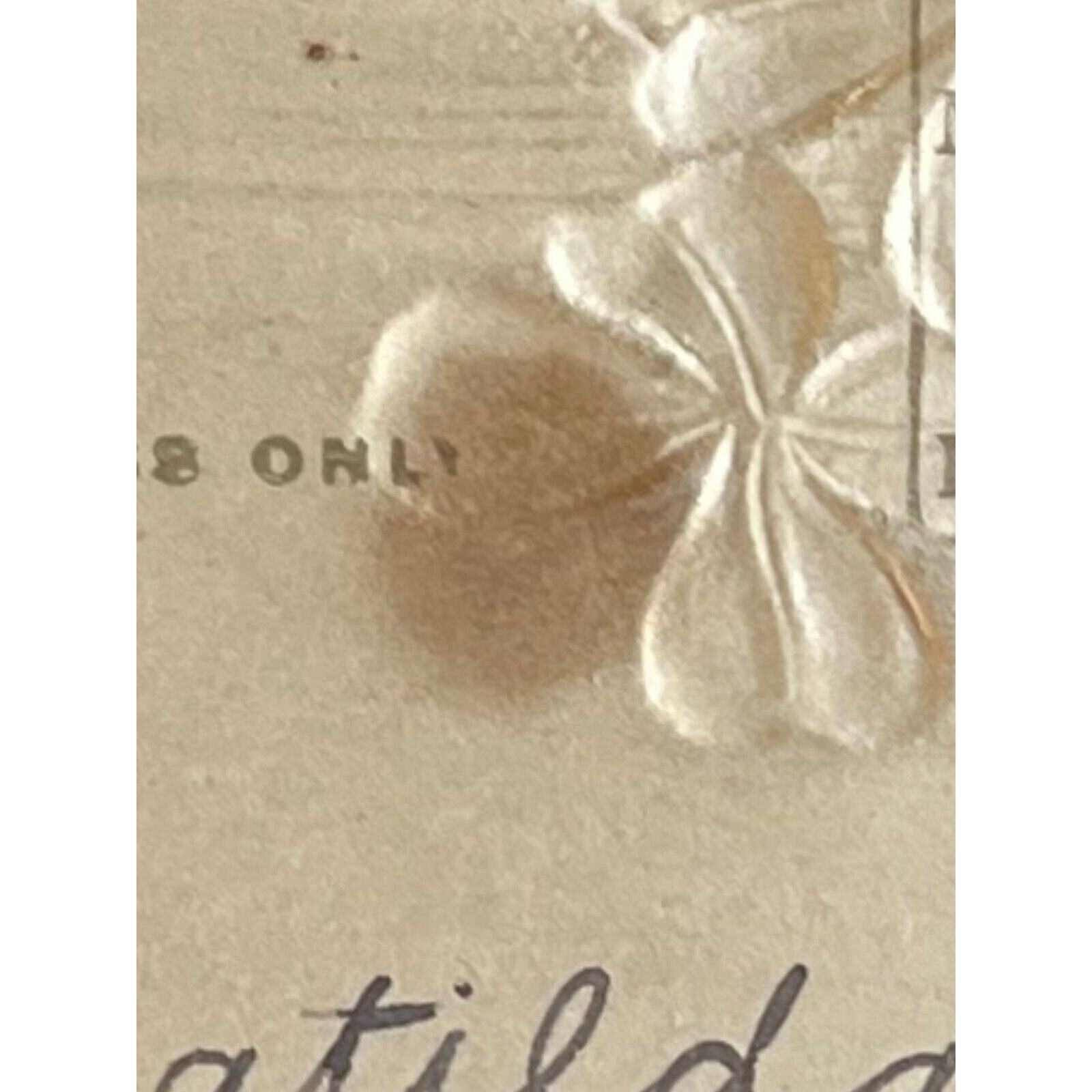 Antique Early 1900s Ephemera Litho Postcard Embossed A Happy Birthday Wish SEE