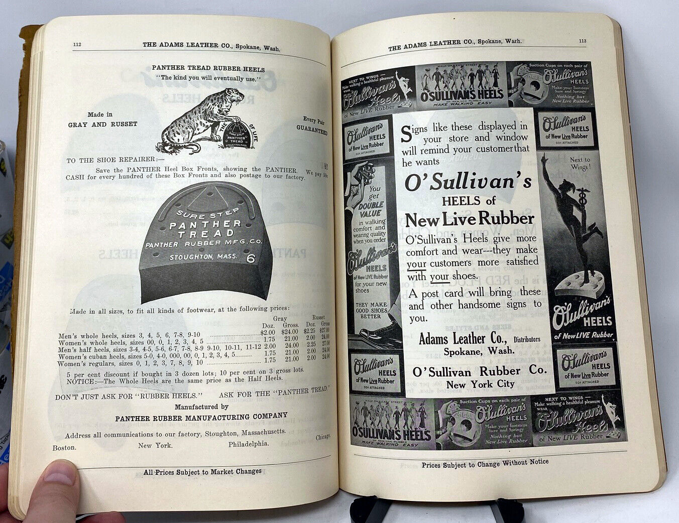 Antique 1900s The Adams Leather Co Leather Saddlery Catalog Spokane Washington