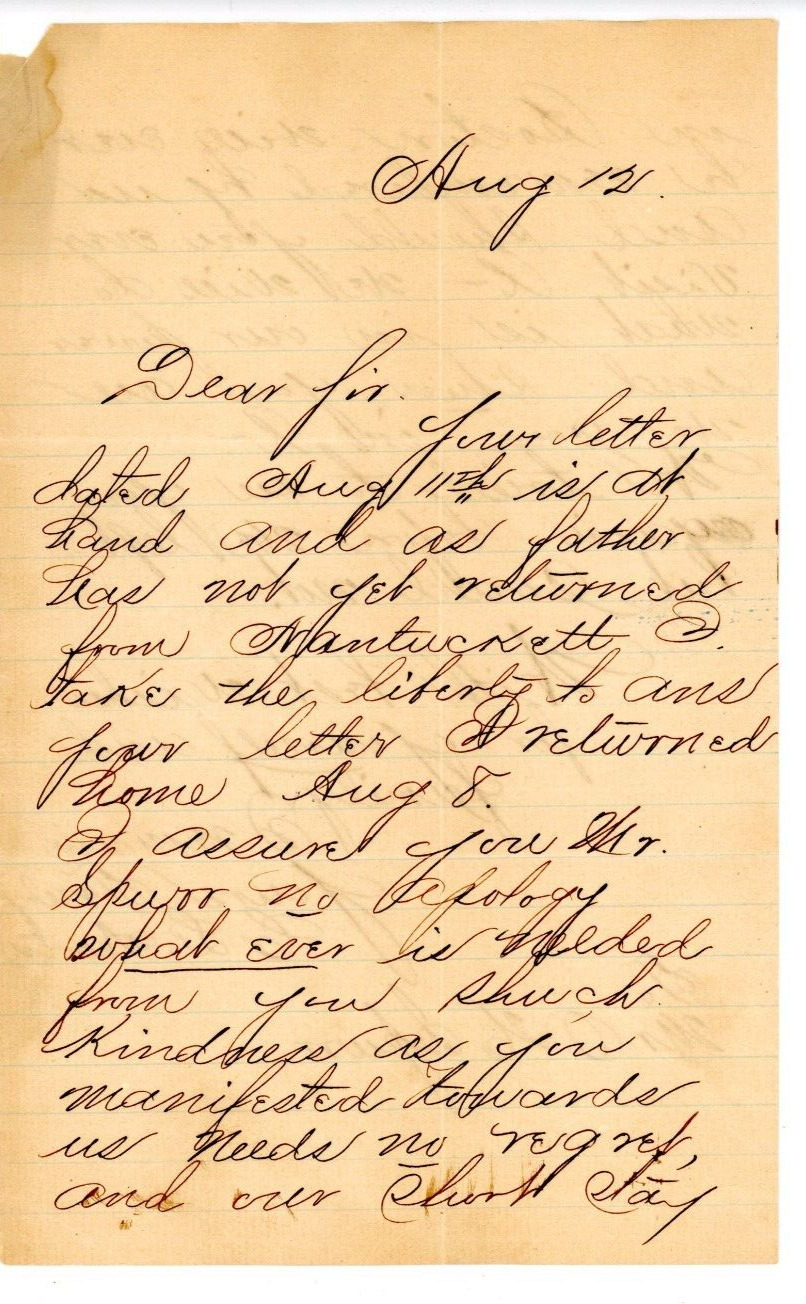 1800's Handwritten letter signed C L Newton Rochester NY New York
