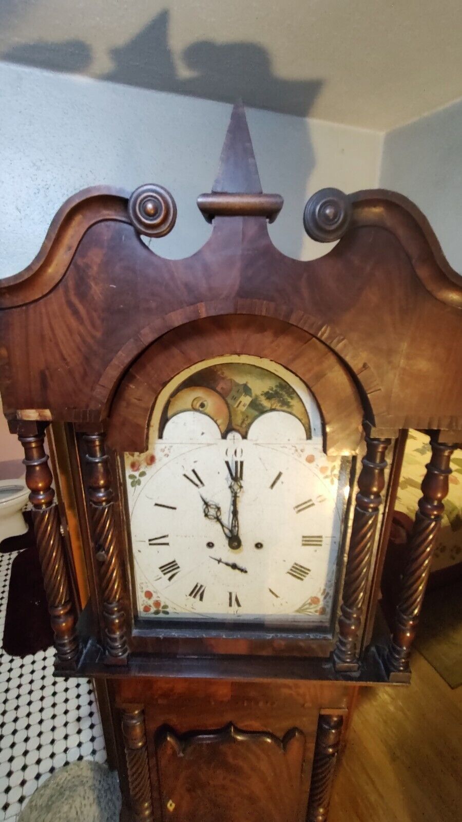 Late 1700's Grandfather Clock in Antique Style