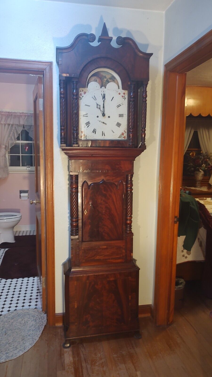 Late 1700's Grandfather Clock in Antique Style