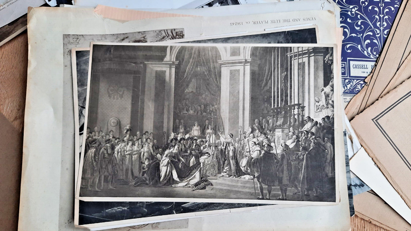 Antique Vintage Paper Ephemera  Lot  Mixed Media Art 1800-1900s Photos Prints