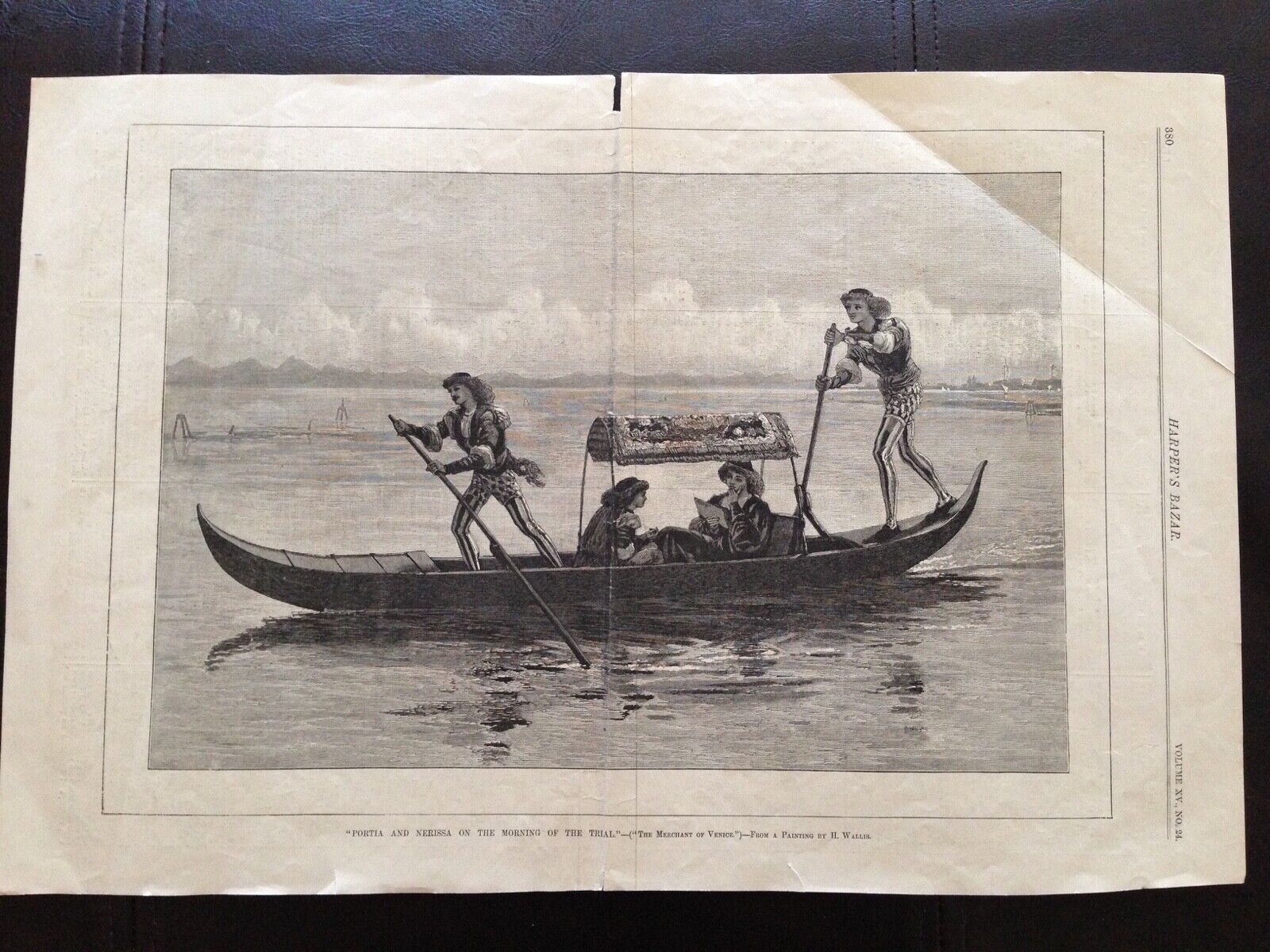 1800'S HARPER'S BAZAR  PRINTS: SHAKESPEARE/JAPANESE TEMPLE/MRS LANGRY/BOOK LOVER