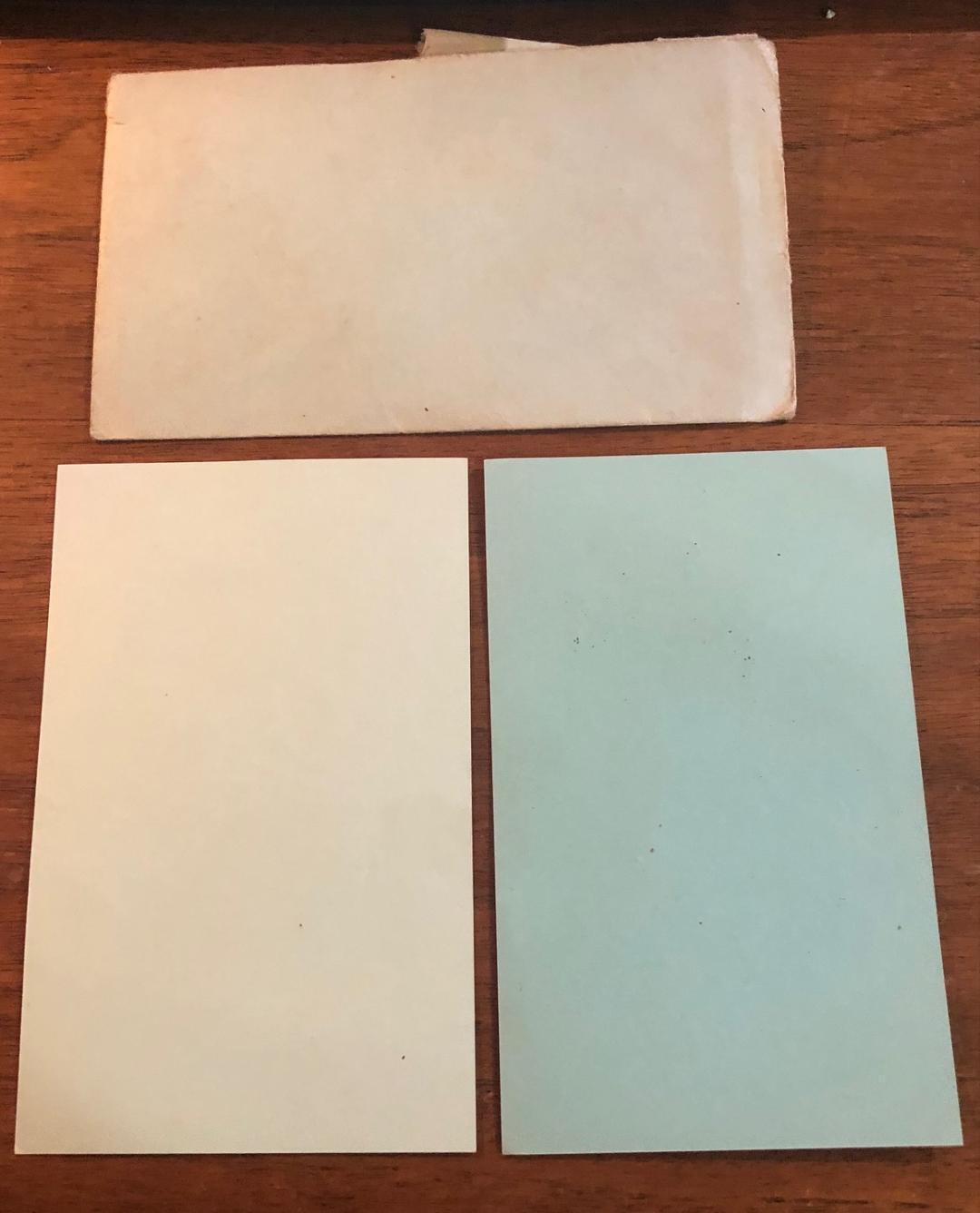 2 - Humor Early 1800's Christmas Cards Santa Joke Index Cards Victorian Era