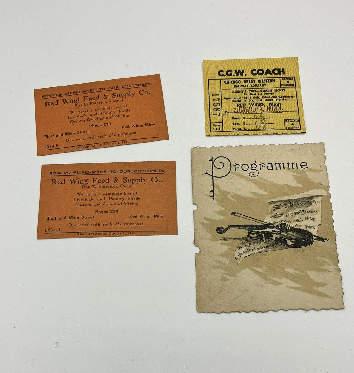 Red Wing MN 1800s 1900s Paper Ephemera Letterheads Phone Book Milling In Binder