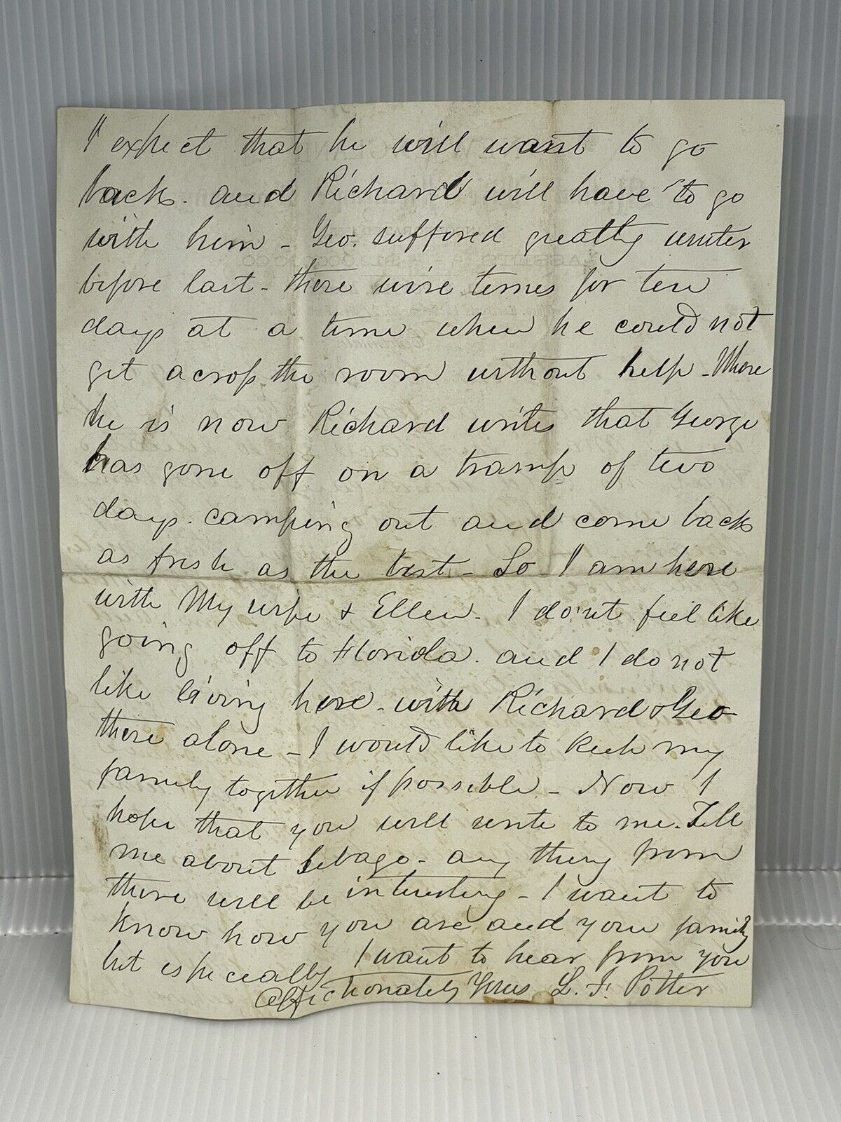 1800’s Letterhead New England Mutual Life Insurance Co. Ephemera Cincinnati