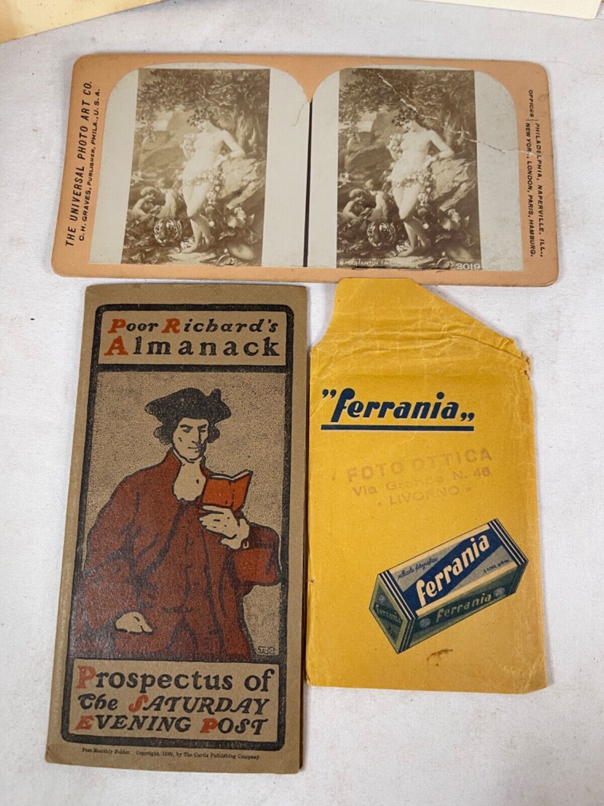 Vintage Lot  Ephemera Mixed Pamphlets, Historical, Scouts Playing Cards 1900's